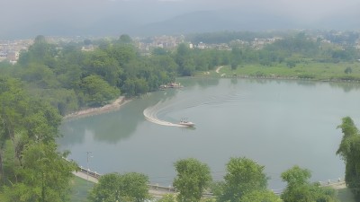  बुलबुल तालमा  मोटरबोट सञ्चालन भएपछि... 